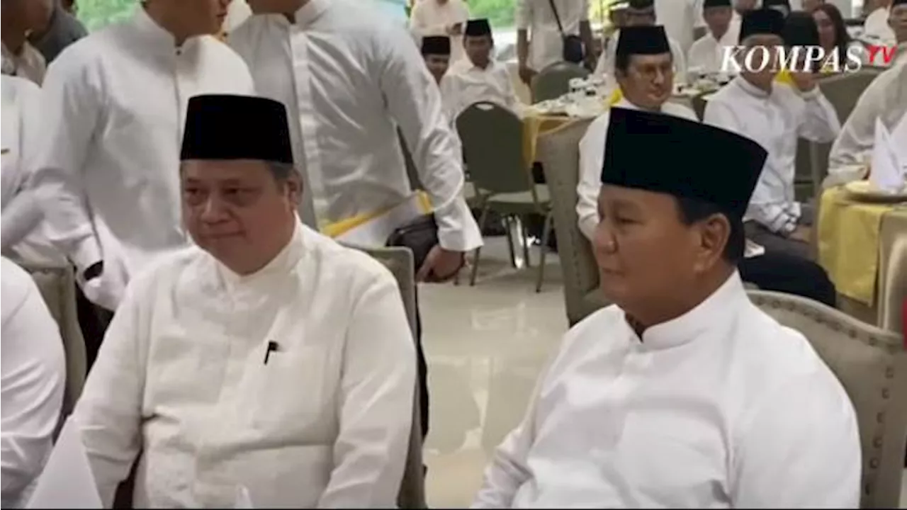 Buka Puasa Bareng Prabowo-Gibran, Airlangga Sebut Belum Bahas Kursi Menteri