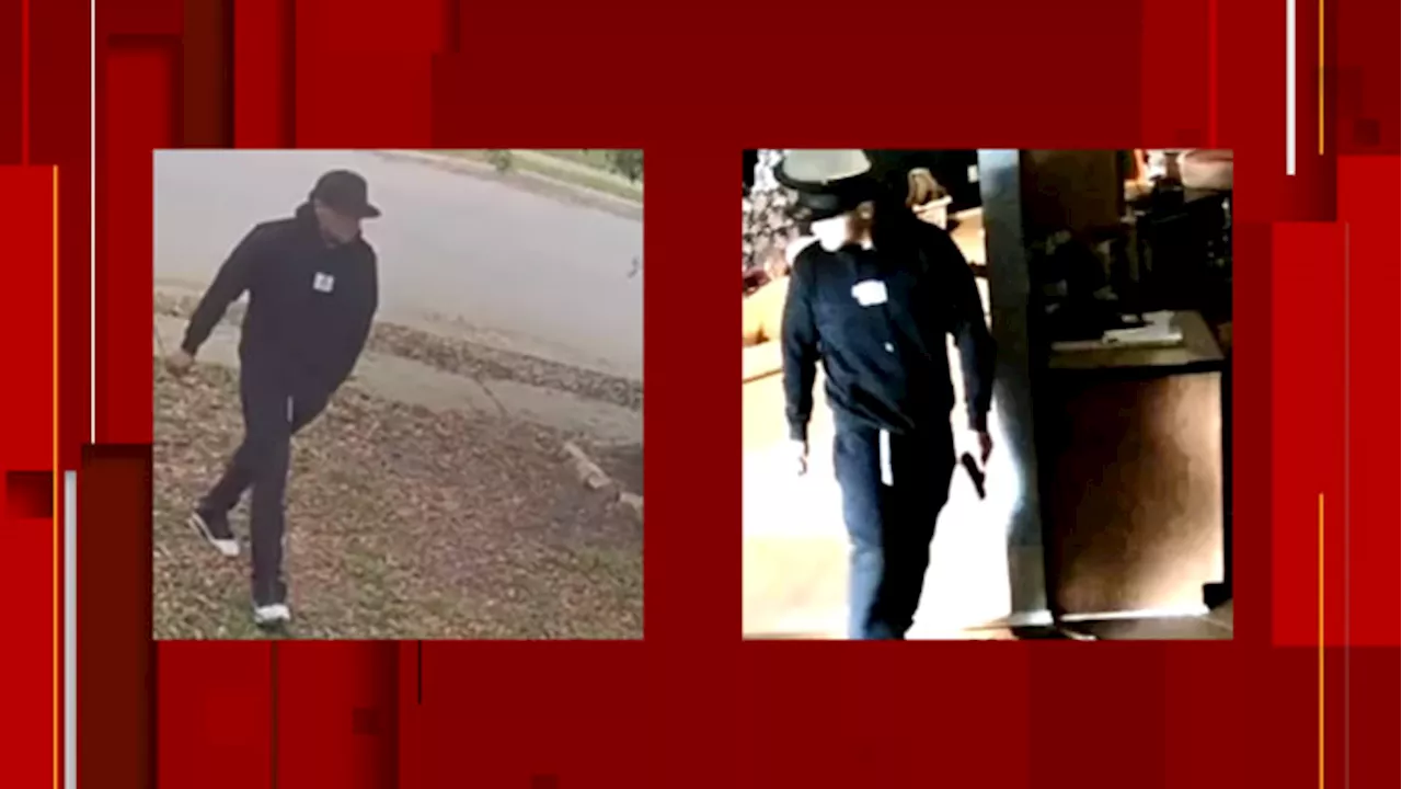 Surveillance video captures man carrying gun after breaking into west Bexar County home, BCSO says