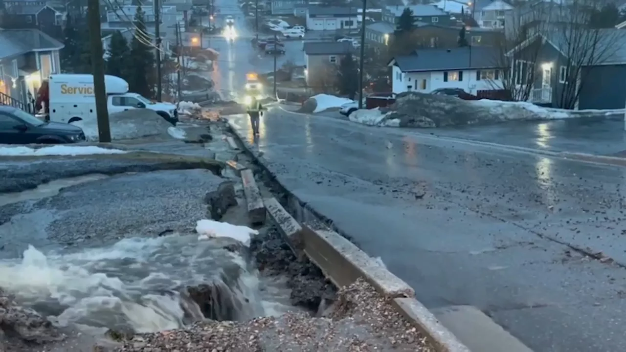 Streets closed as heavy rain causes flooding in Corner Brook