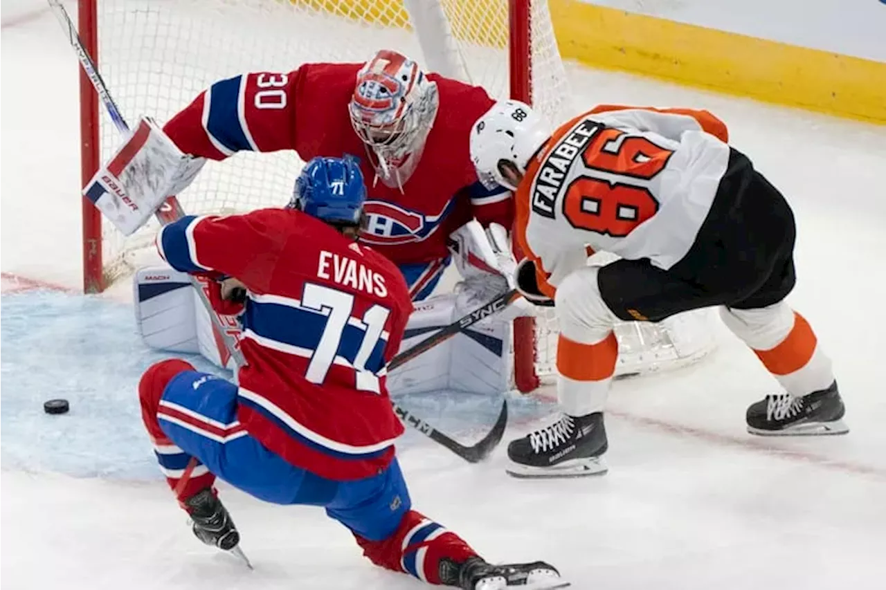 Flyers struggle to score in loss to the Montreal Canadiens