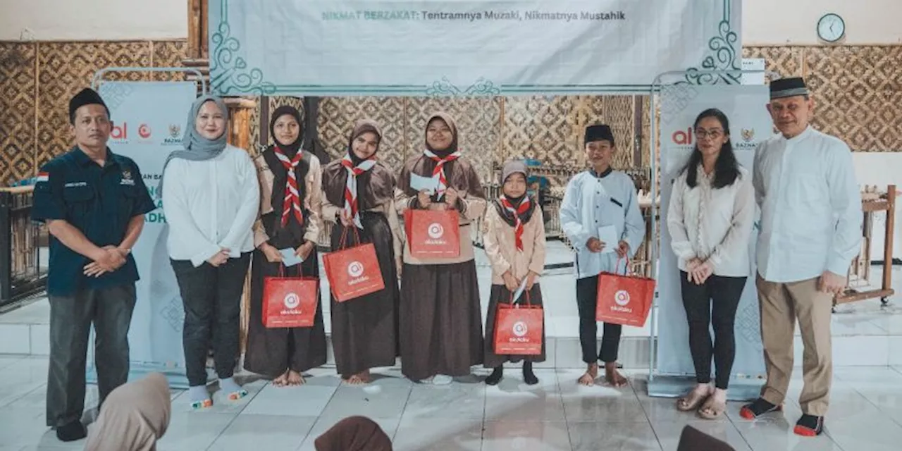 Akulaku Gandeng Baznas Berbagi Berkah Ramadan di Sekolah Kami Bekasi