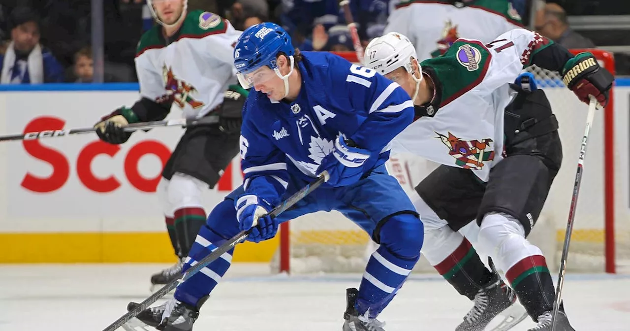 Mitch Marner coy on his injury, remains sidelined with other Leafs for Sabres game