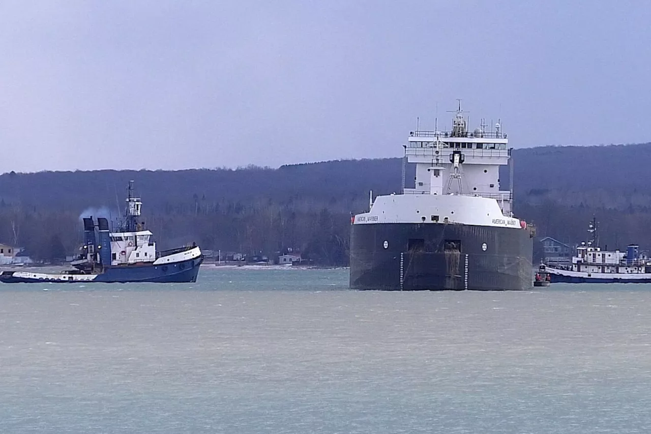 GALLERY: U.S. Coast Guard responds to freighter accident on St. Marys River