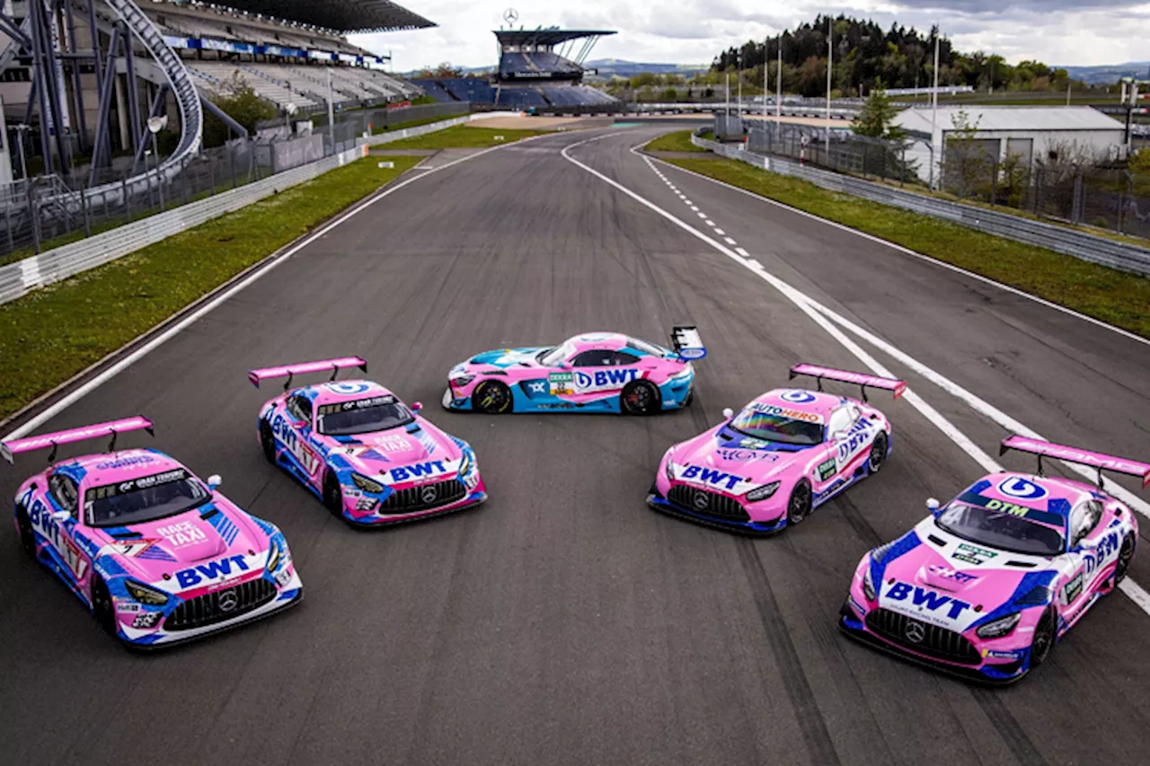 DTM-Teams von Mercedes 2021 «Pretty in Pink»