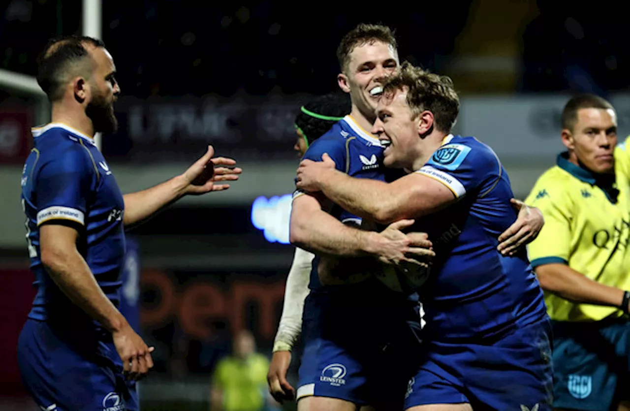 Dominant second half sees 7-try Leinster pull clear of Bulls