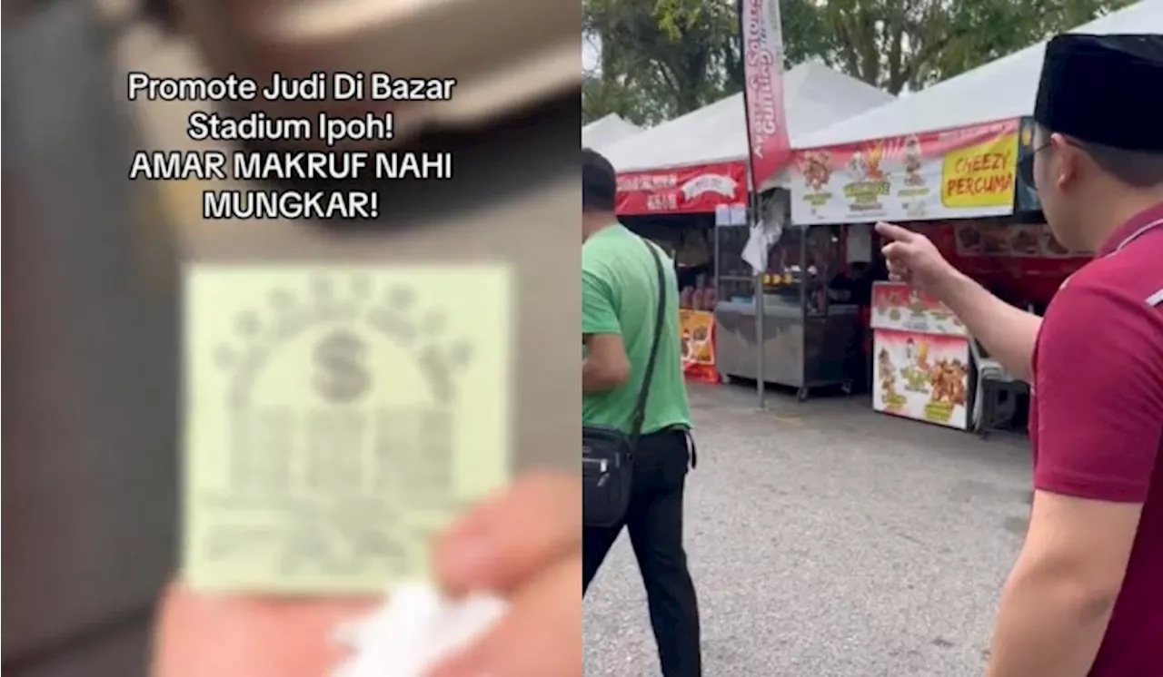 [Video] Peniaga Berang Lelaki Berdegil Promosi Judi & Ah Long Di Bazar Ramadan