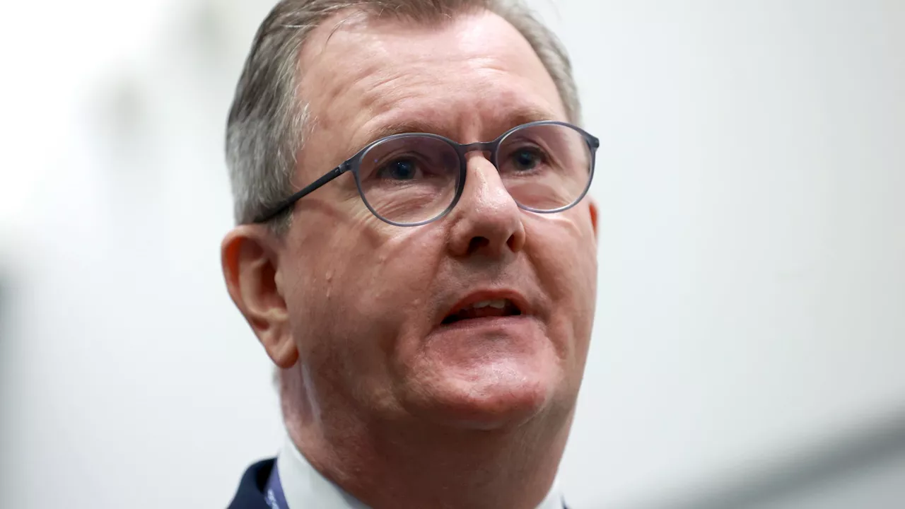 DUP leader Sir Jeffrey Donaldson steps down after being charged with historical sex offences...