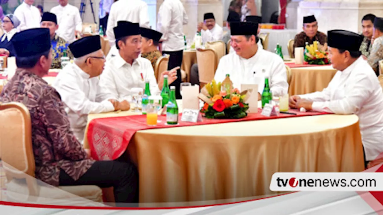 Momen Akrab Prabowo dan Jokowi Tanpa 2 Menteri PDI Perjuangan di Acara Bukber di Istana Negara