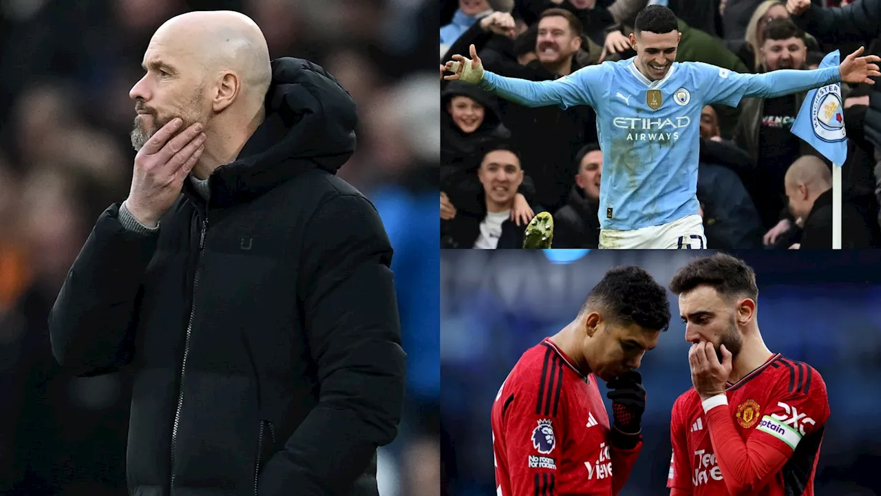 No way back for Erik ten Hag after Man Utd's derby debacle! Winners & losers as Phil Foden and Man City all-but end Red Devils' Champions League dreams