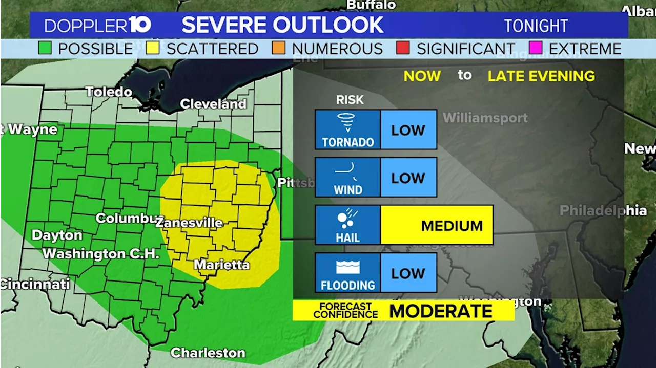 Several central Ohio counties under Severe Thunderstorm Warnings, Watches