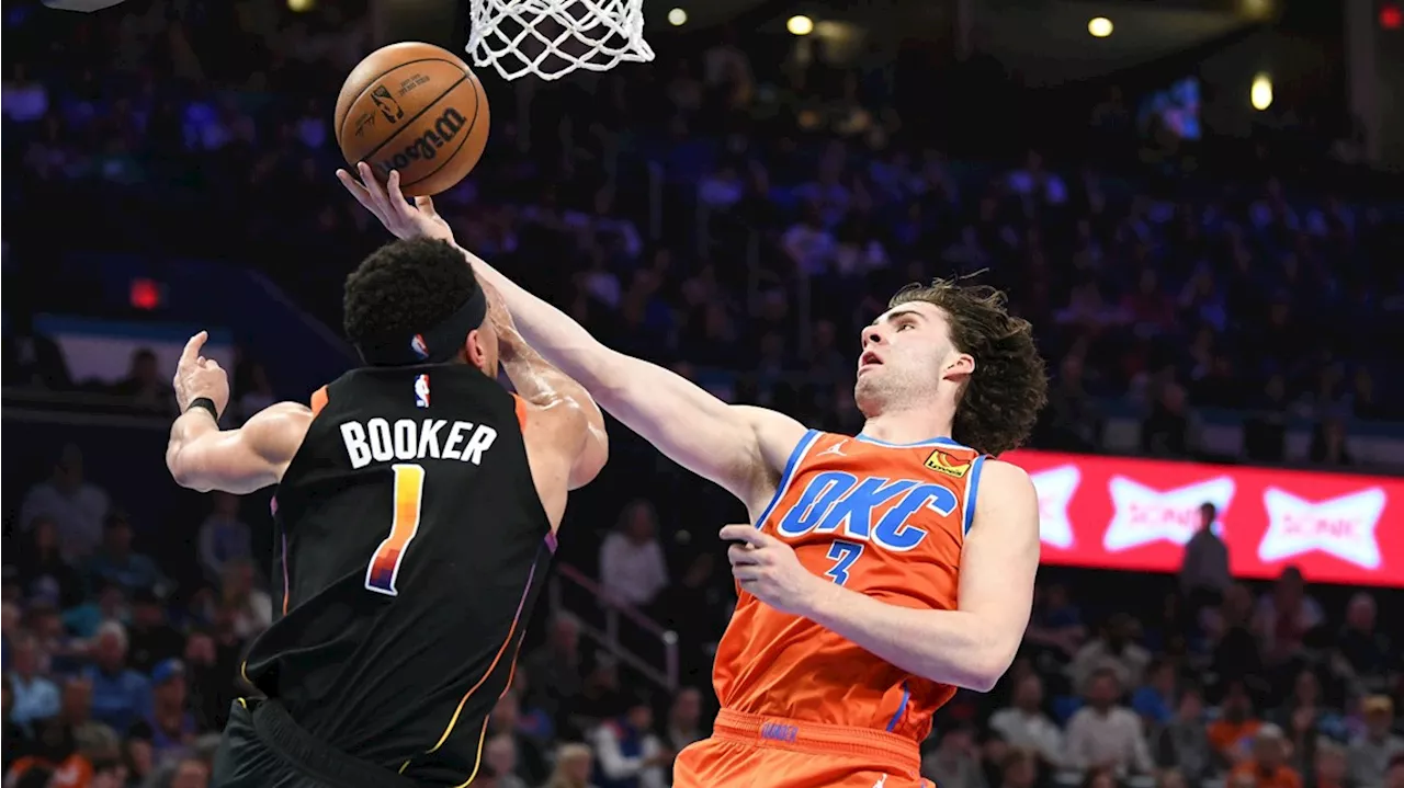 Josh Giddey scores 23 points, Thunder rout Suns 128-103 without Gilgeous-Alexander