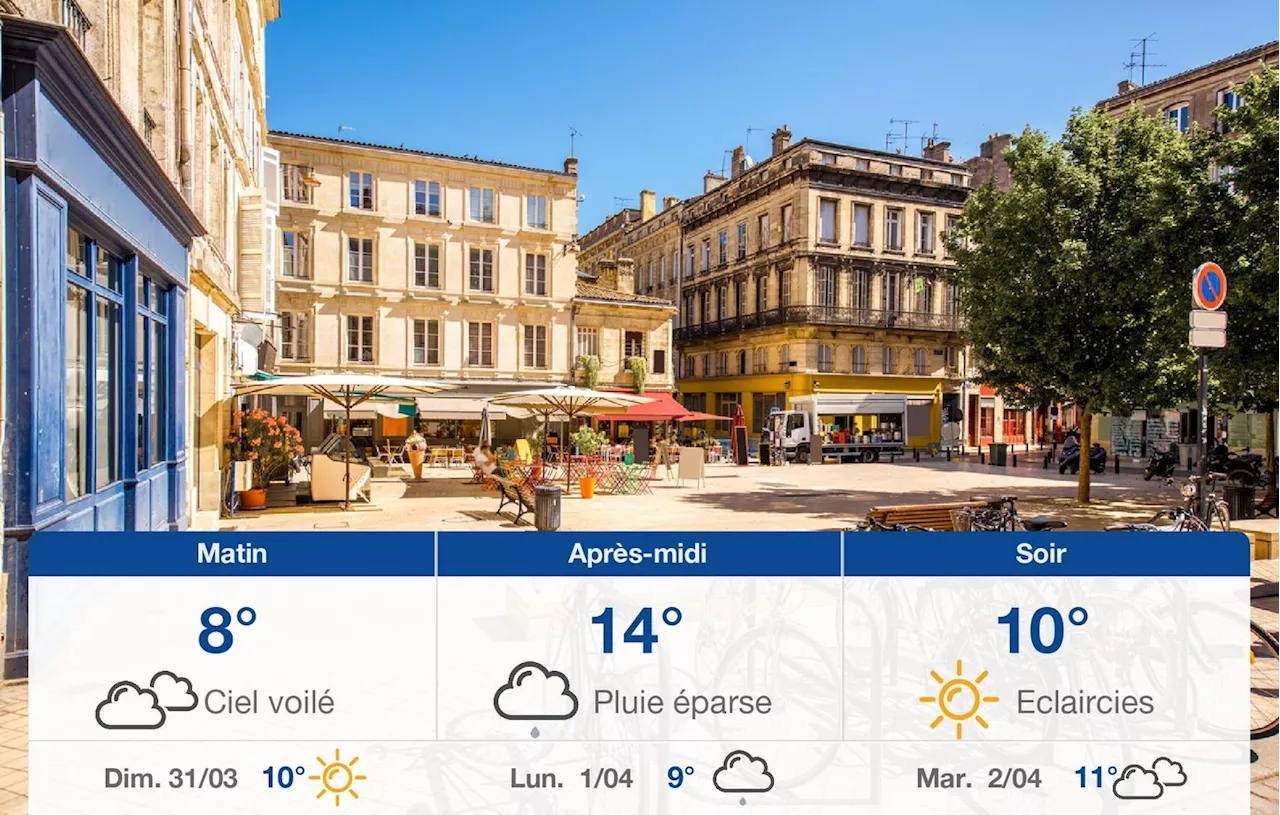 Météo Bordeaux: prévisions du samedi 30 mars 2024