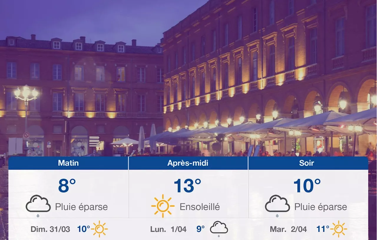 Météo Toulouse: prévisions du samedi 30 mars 2024