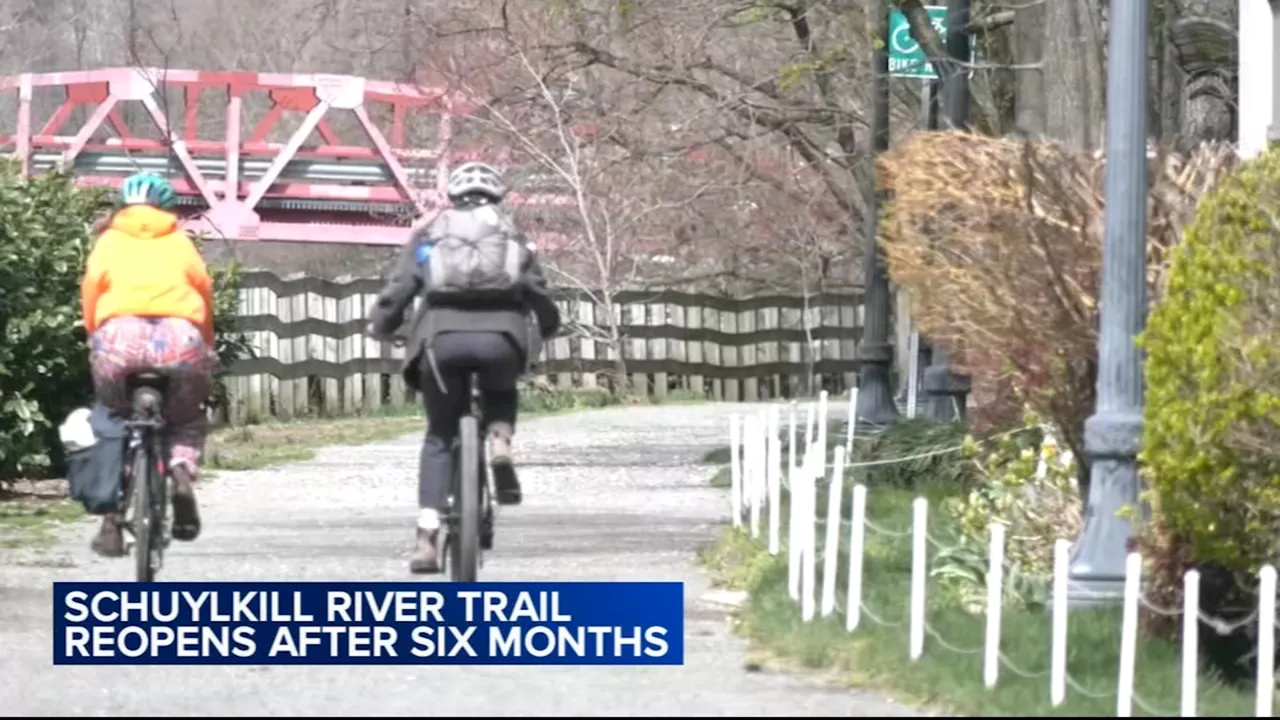 Residents enjoy Schuylkill River Trail after portion reopens for first time in months