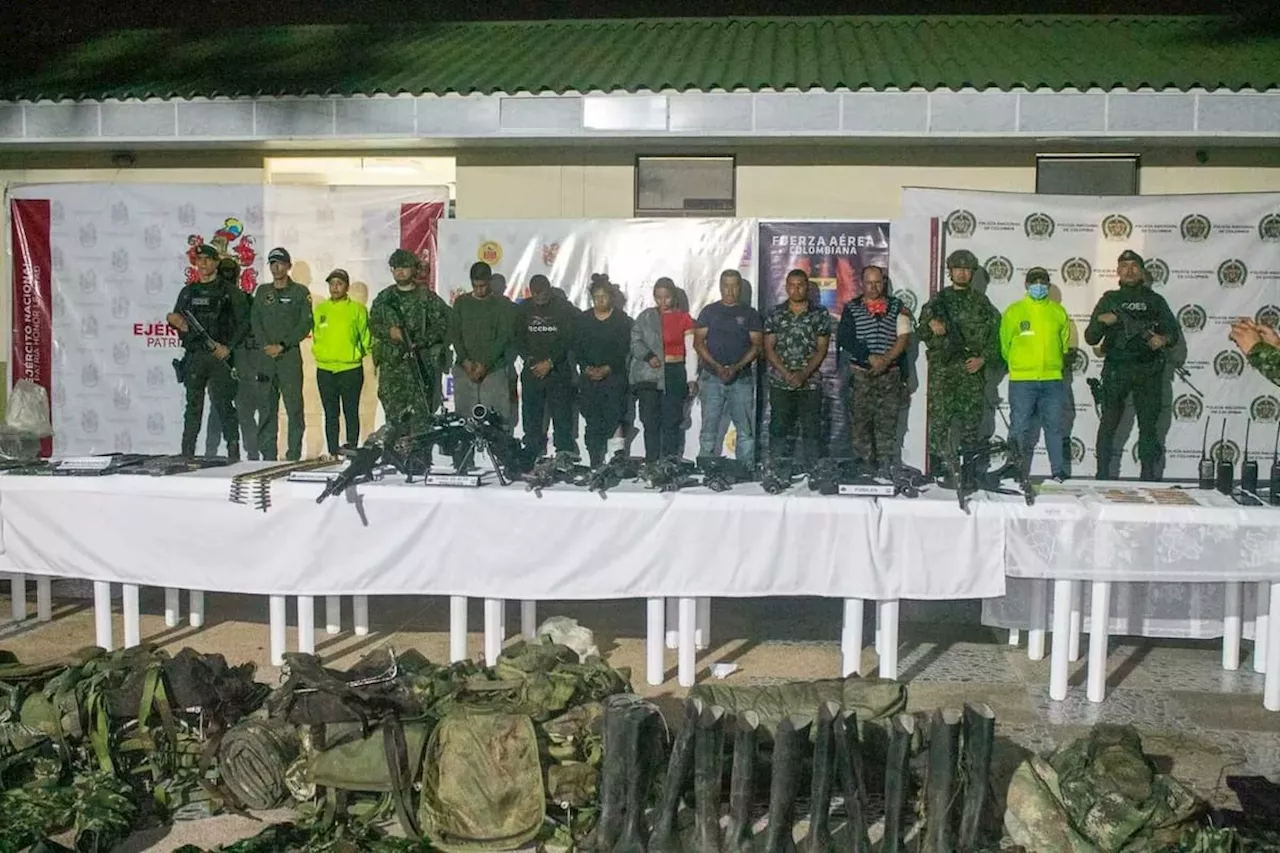 A la cárcel 8 presuntos disidentes del Estado Mayor Central capturados en el Tolima