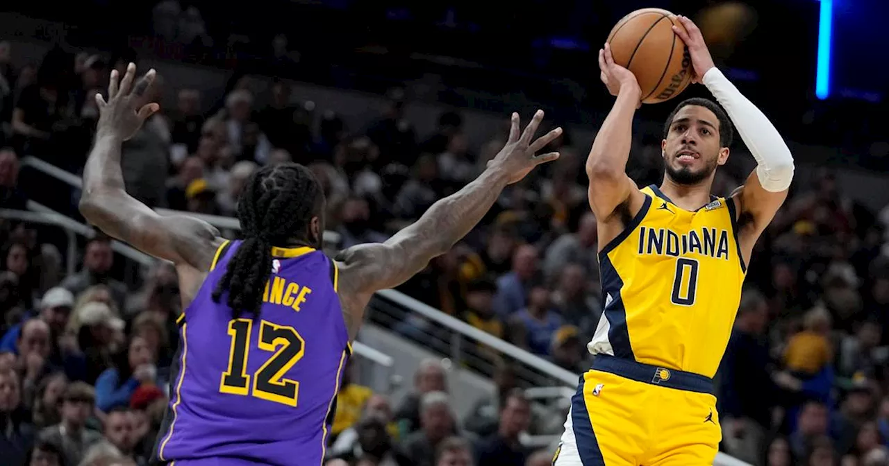 Pascal Siakam, Tyrese Haliburton combine for 43 points to lead Pacers past Lakers 109-90