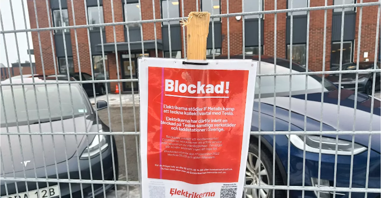 Blockaderna mot Tesla - 'vi fortsätter så länge IF Metall behöver'