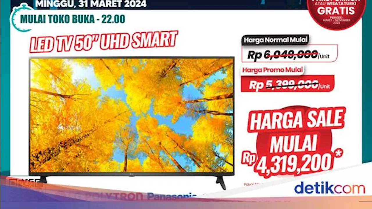 TV Baru Buat Lebaran Nih, Beli di Transmart Diskon Sampai Rp 4 Juta!