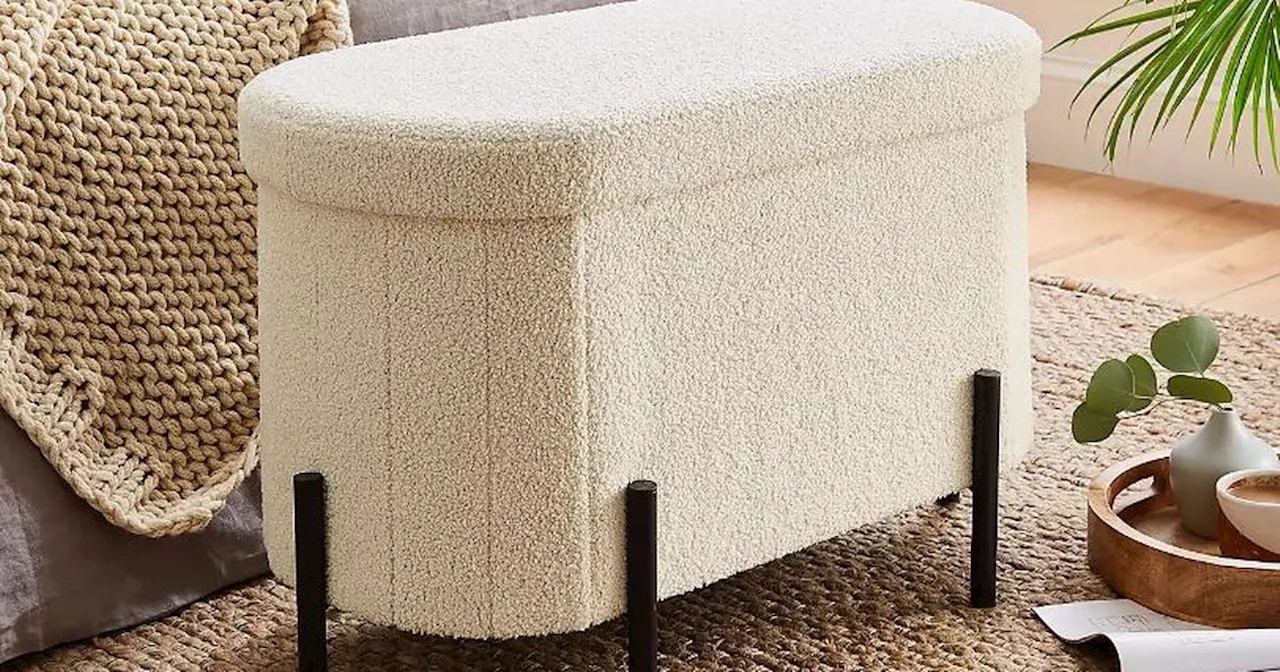 Dunelm's 'versatile' ottoman is 'perfect for small spaces'