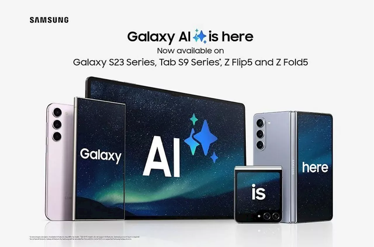 Galaxy AI now rolling out for the Galaxy S23 series, Tab 9 series & 5th Gen foldables