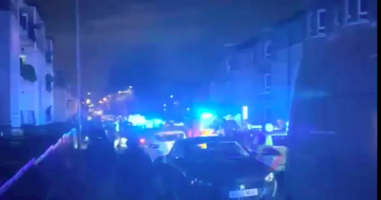 Huge police presence in Glasgow neighbourhood as two arrested after 'incident'