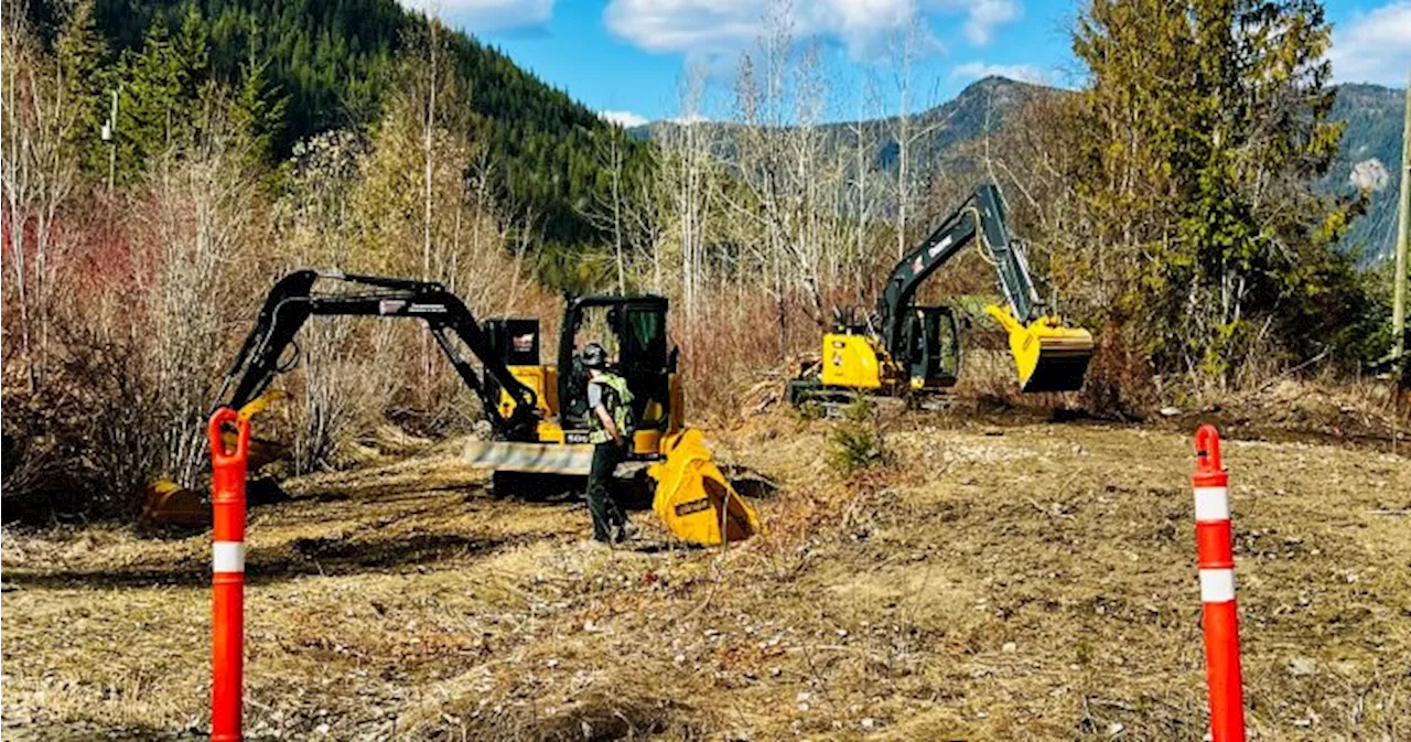 Annual construction underway on Shuswap North Okanagan Rail Trail