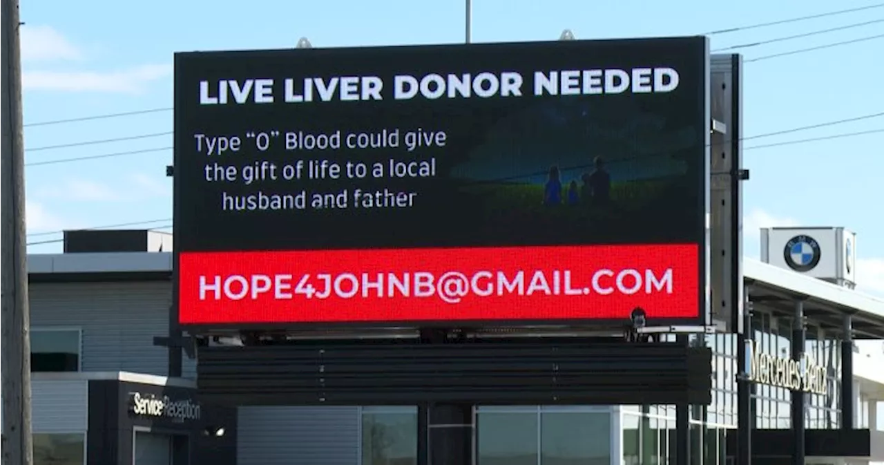 Kingston, Ont., man turns to a billboard to make his plea for a liver donor