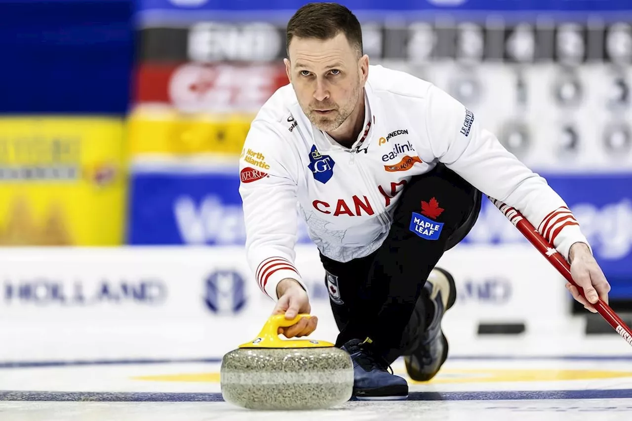 Canada’s Gushue earns pair of round-robin victories at world men’s curling playdowns