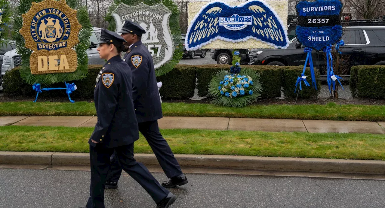 Funeral for slain NYPD Officer Jonathan Diller underway