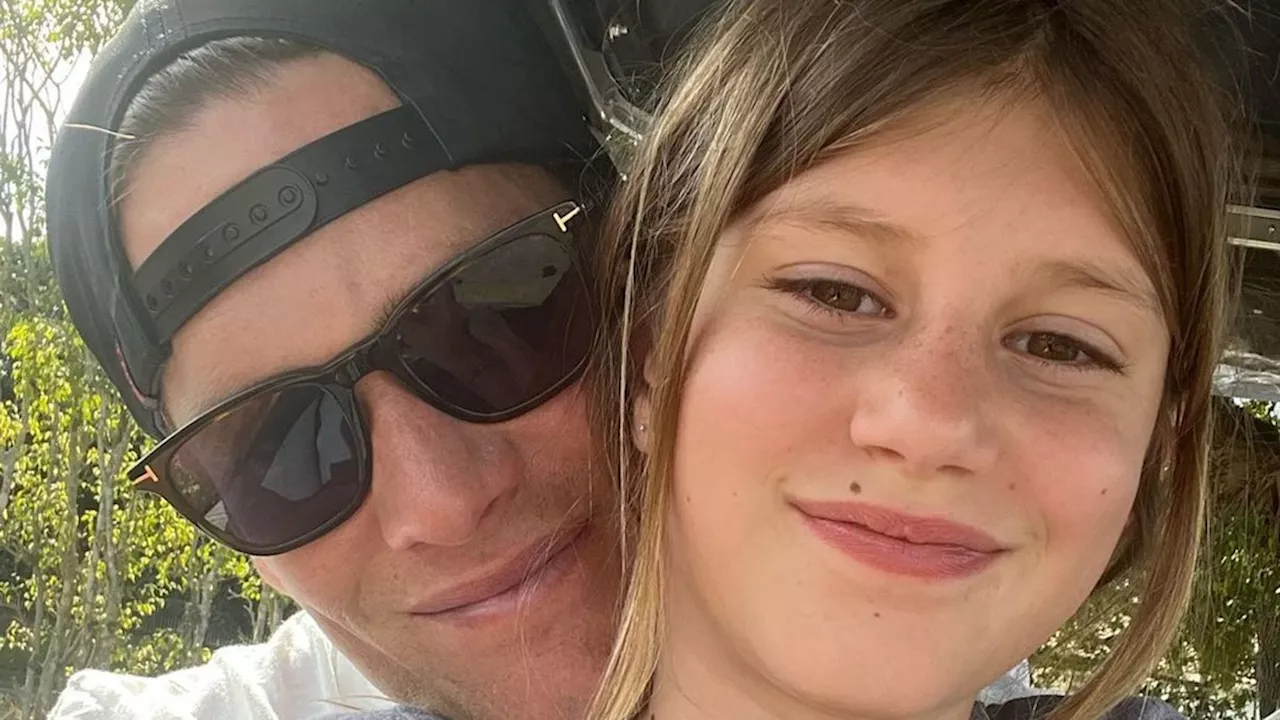 Tom Brady enjoys bonding with kids Benjamin, 14, and Vivian, 11 on ski holiday