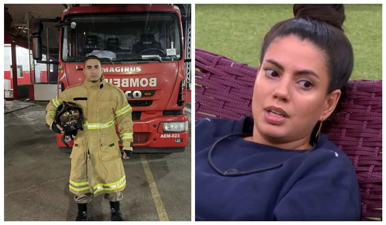 Irmão de Fernanda, do 'BBB 24', ganhou popularidade entre bombeiros: 'Colegas entraram na pilha'