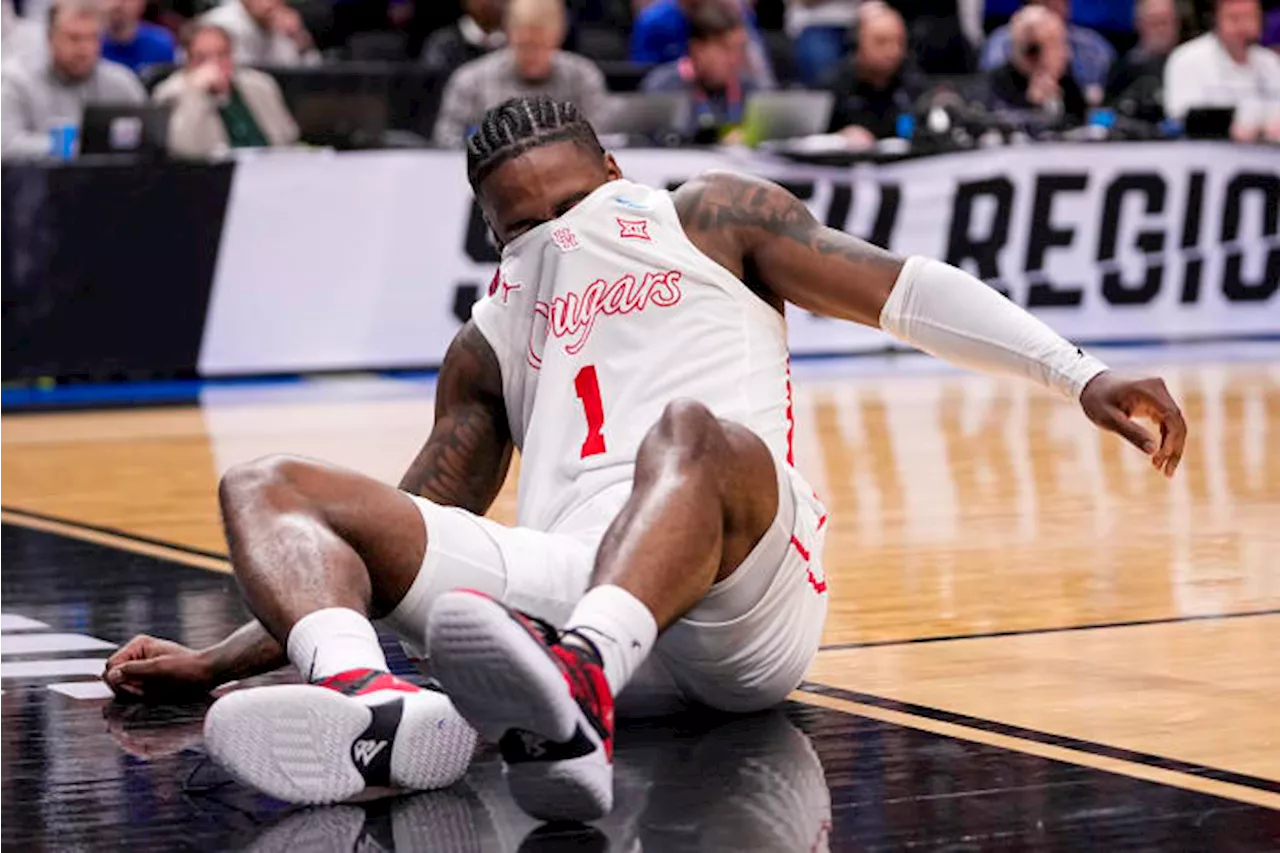 Houston All-America guard Jamal Shead injures right ankle in Sweet 16 loss to Duke