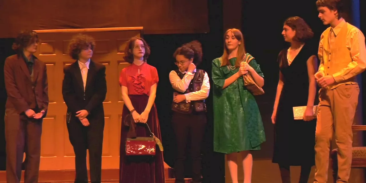 West Valley High School theater students prepare to open play based on “Clue” board game