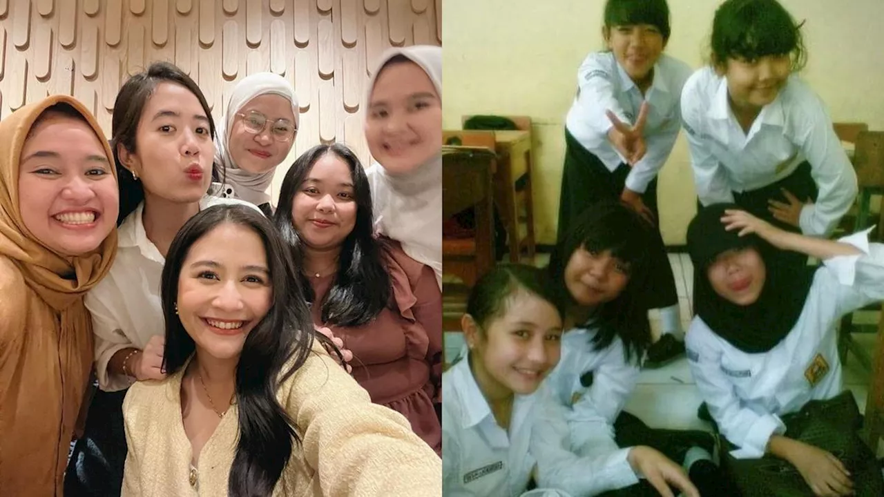 7 Potret Prilly Latuconsina Bukber Bareng Geng SMP, Foto Lawas Bikin Pangling