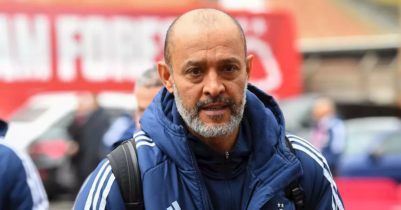 Nuno names Nottingham Forest team to face Crystal Palace