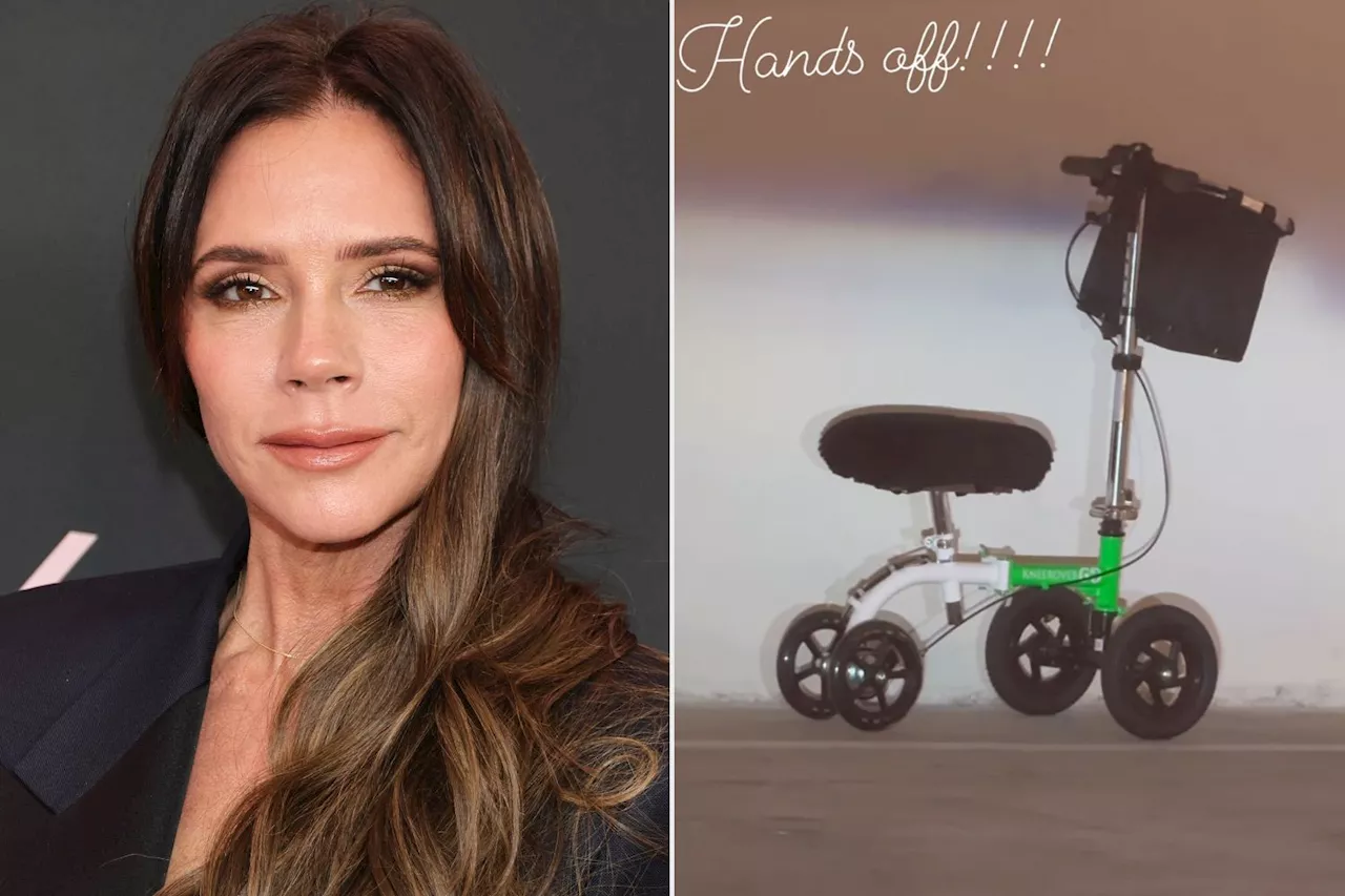 Victoria Beckham Says Scooter for Her Broken Foot Has Its Own Parking Space: ‘Hands Off’