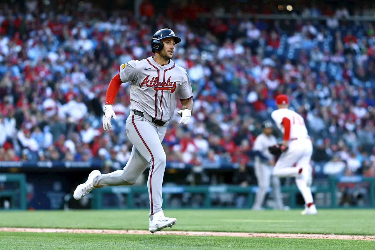 Matt Olson, Adam Duvall have huge hits in Braves’ opening rout of Phillies