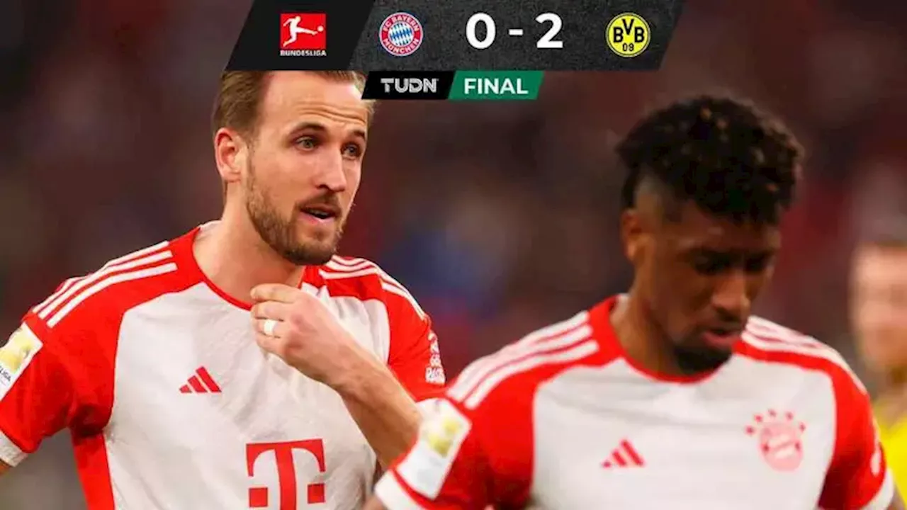 Bayern Munich pierde con el Borussia Dortmund y ve alejarse todavía más al Leverkusen