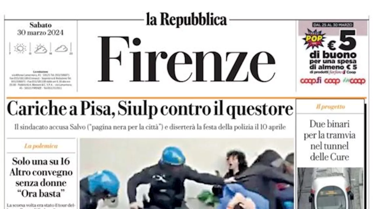 La Repubblica-Firenze: 'Per la Champions e per Barone: c'è il Milan, Franchi tutto esaurito'