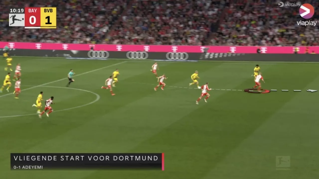 De Ligt aangepakt om vroege 0-1 Dortmund: ‘Sprint nou gewoon eerder mee!’