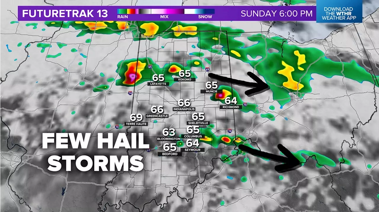 Hail risk going up for Easter Sunday evening across Indiana | Live Doppler 13 Weather Blog