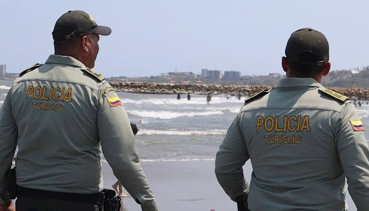 Policía Nacional refuerza la seguridad en las playas del Atlántico