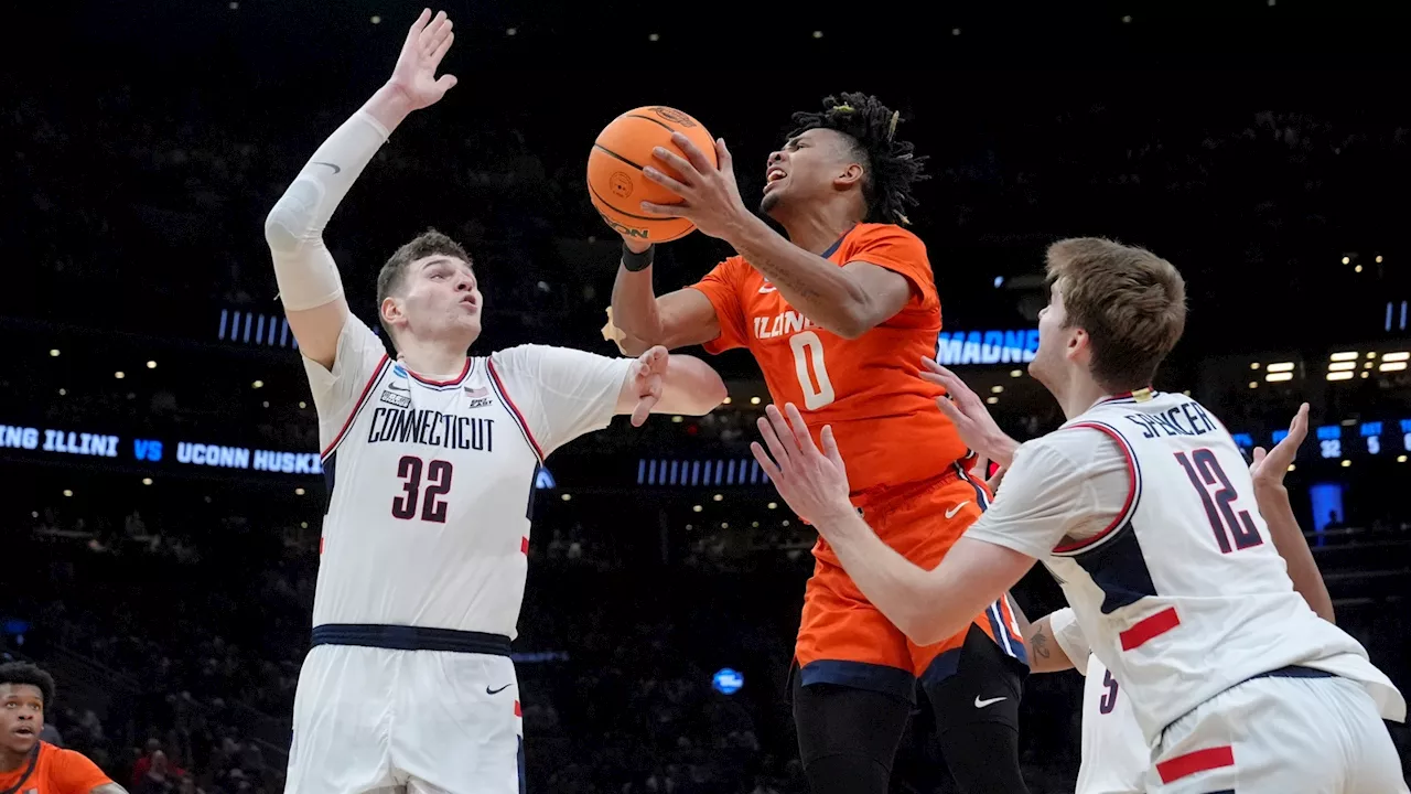 March Madness: Illinois knocked out of NCAA Tournament by UConn in Elite Eight match