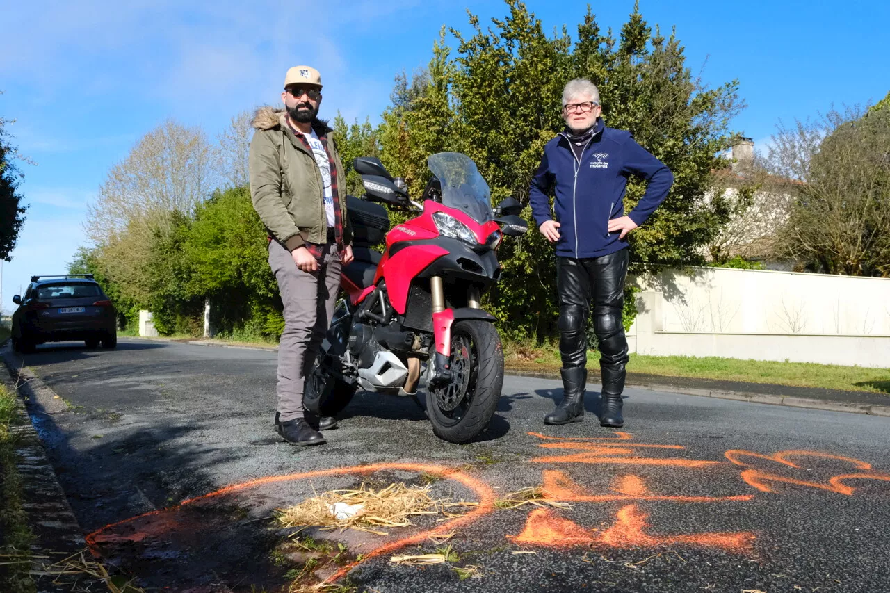 À Pâques, les motards en colère de Gironde déposent des œufs dans les nids-de-poule