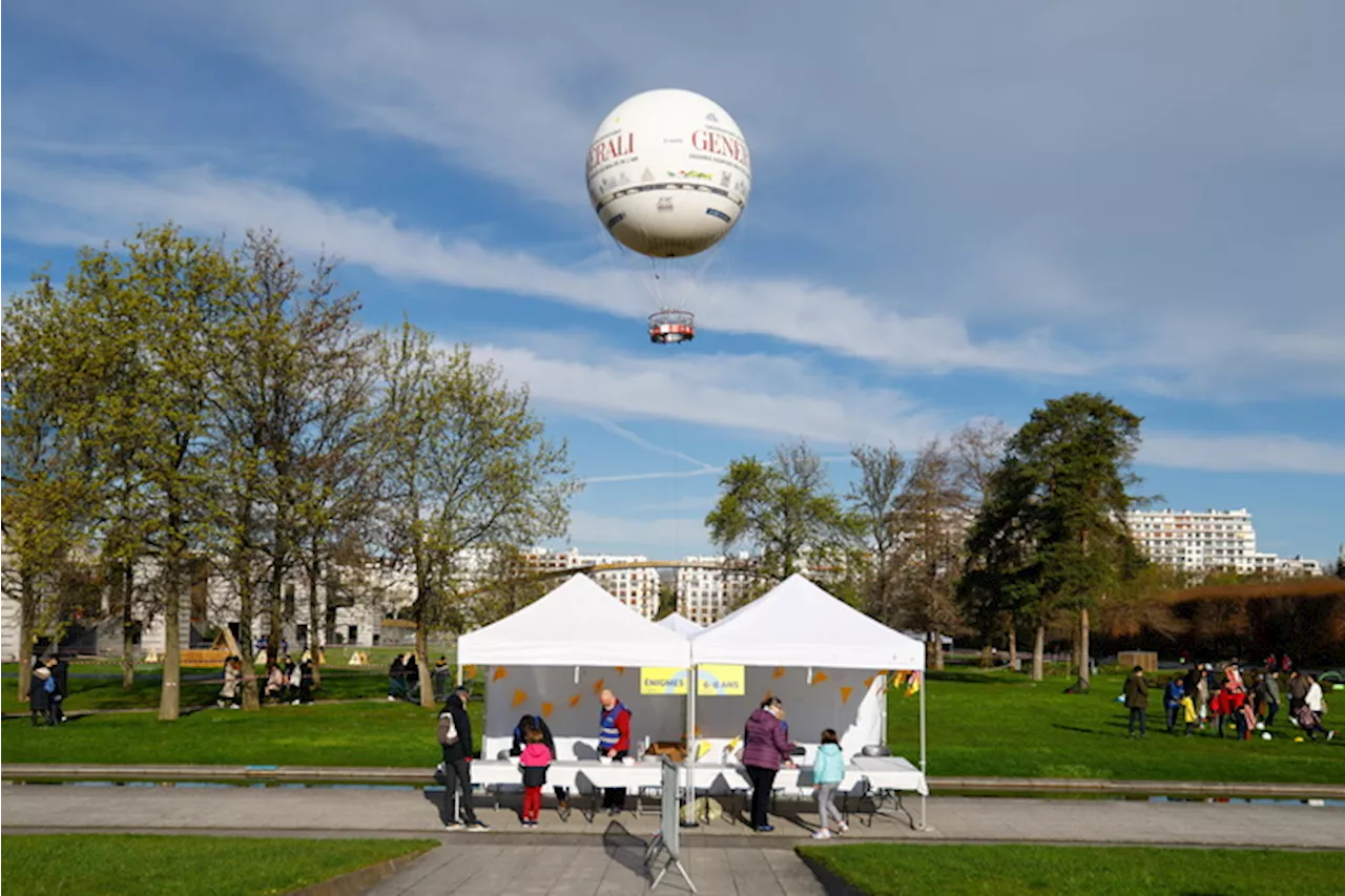 Pasqua nel parco pubblico Parc Andre Citroen a Parigi