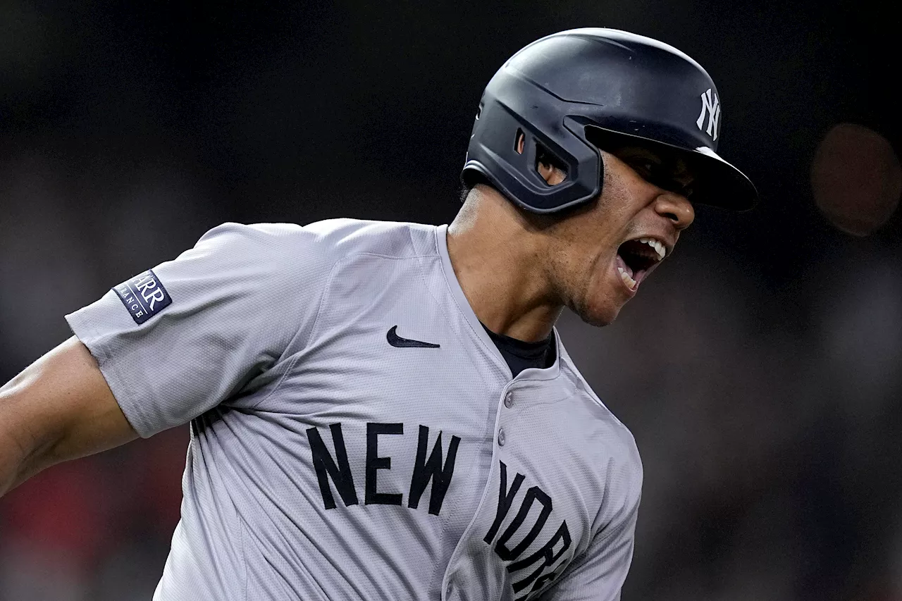 Soto hits 1st homer, Yankees complete take 3rd straight from Astros in 5-3