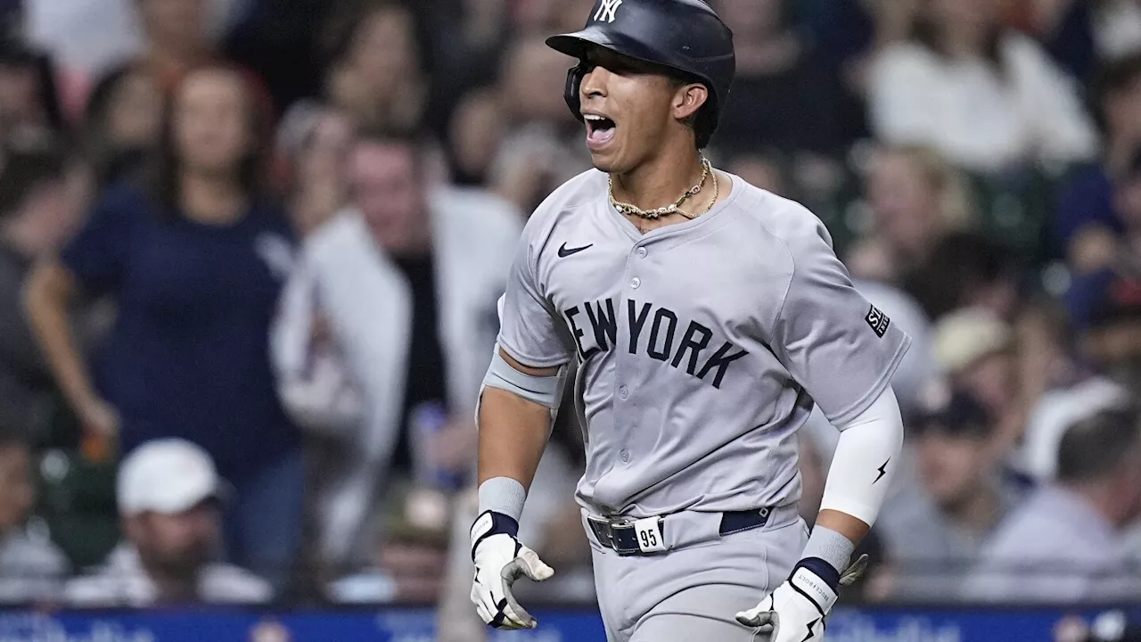 Cabrera, Soto, Volpe homer as Yankees come from behind for 3rd straight time vs. Astros and win 5-3