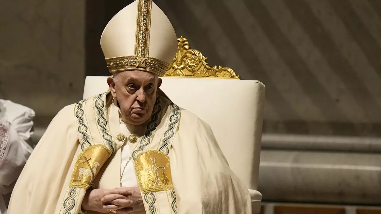 Pope presides over Easter Vigil, delivers 10-minute homily after skipping Good Friday at last minute