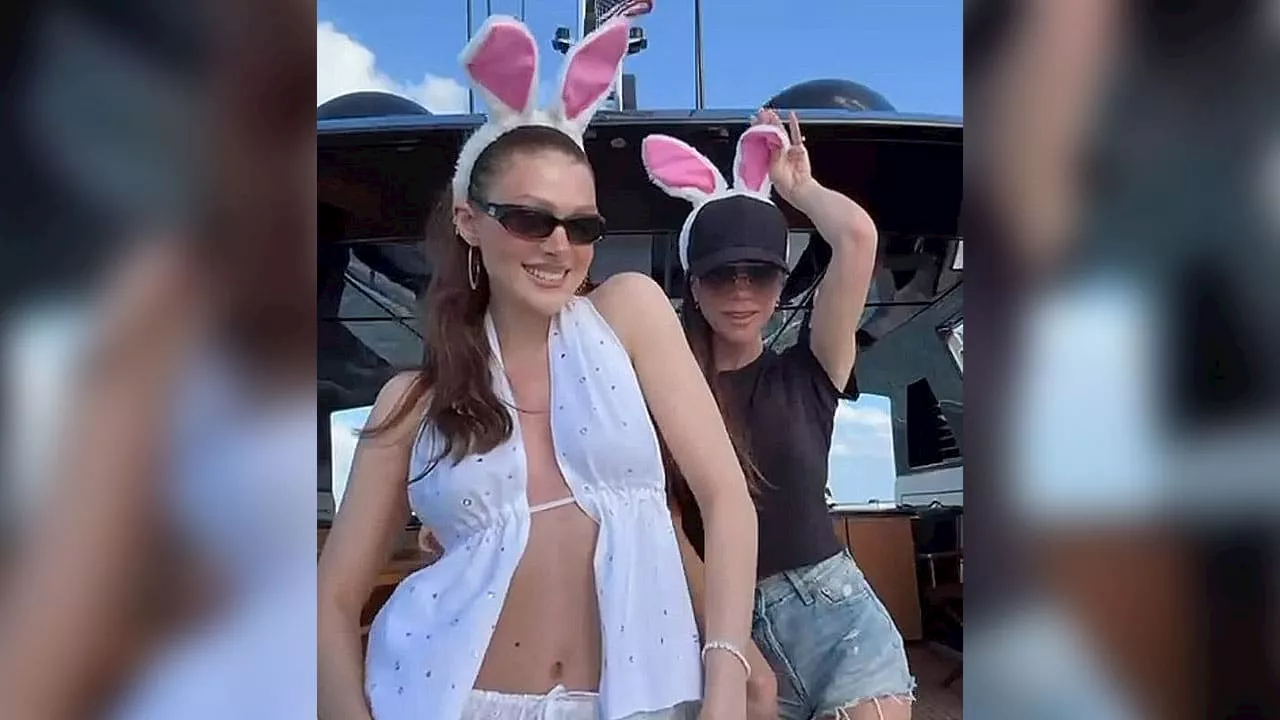 Victoria Beckham und Schwiegertochter tanzen auf Jacht: Ostern like Beckham