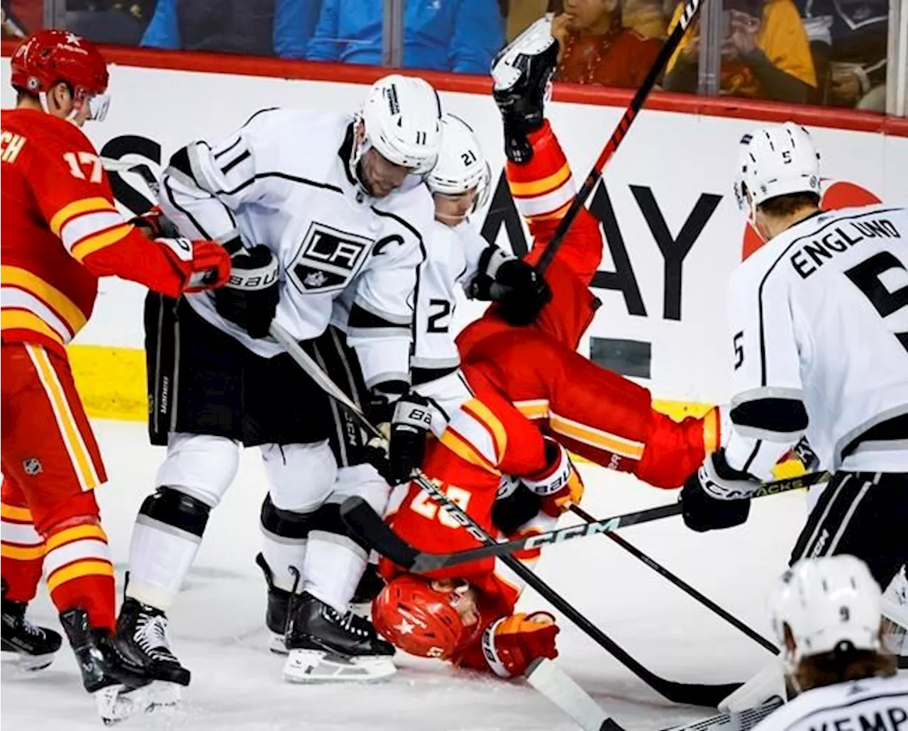 Nazem Kadri paces Flames to 4-2 win over Kings with goal and assist